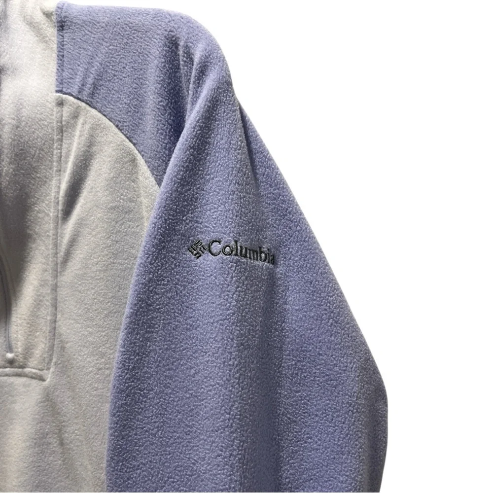 NWT Columbia Half Zip Fleece Sweater Pine Ridge Lavender Medium - Picture 4 of 9